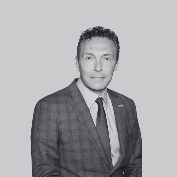 Black and White Headshot of John Dugmore